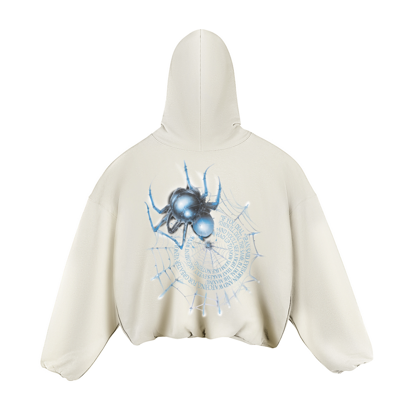 Blue Crystal Spider Hoodie