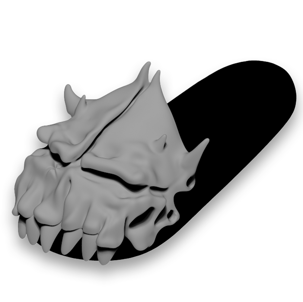 Scull Slipper - OG Gray ( Preorder )