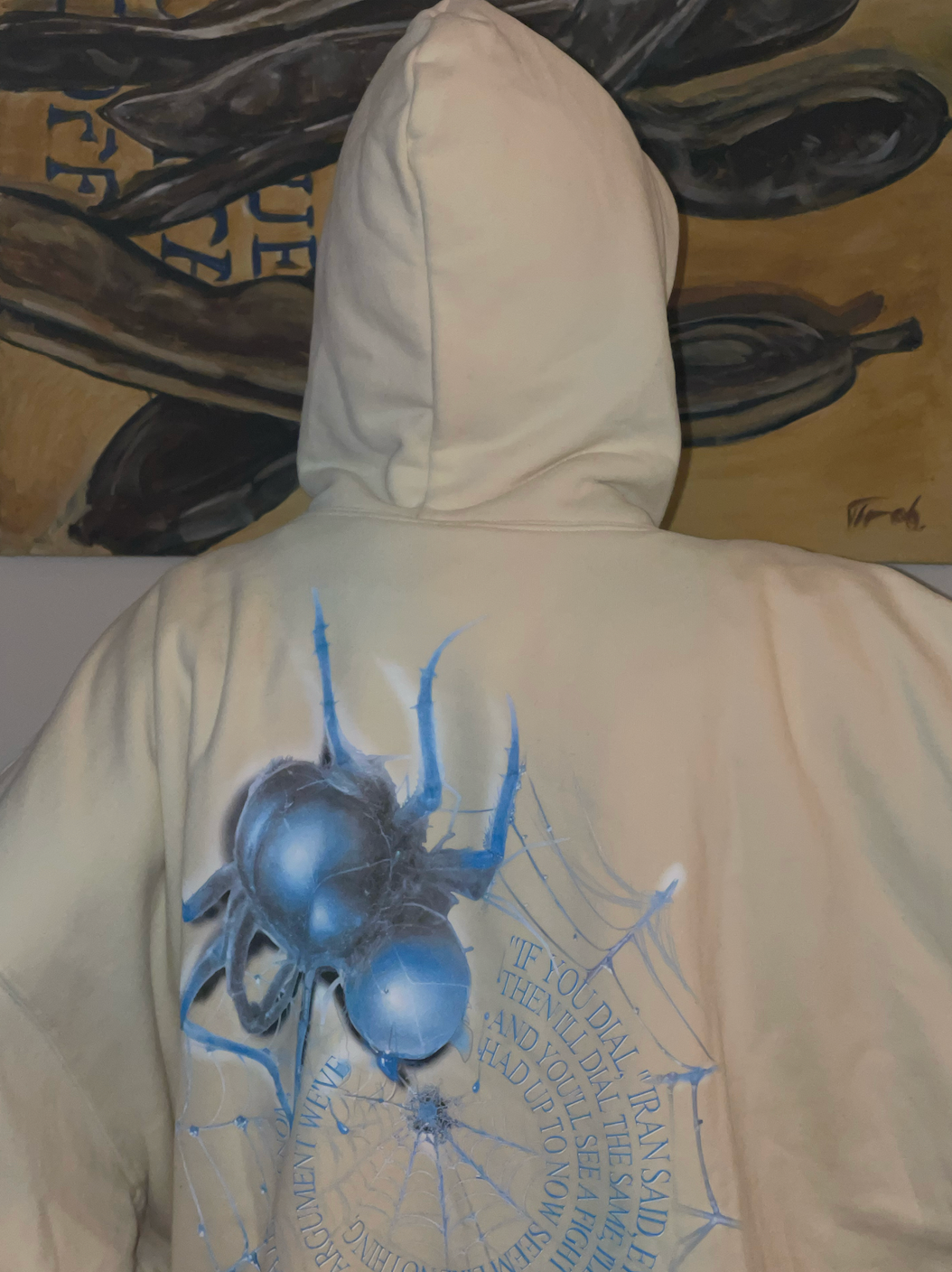 Blue Crystal Spider Hoodie